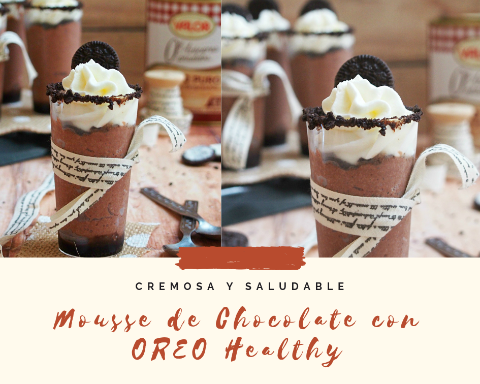 Mousse Chocolate Oreo Healthy Receta Postres