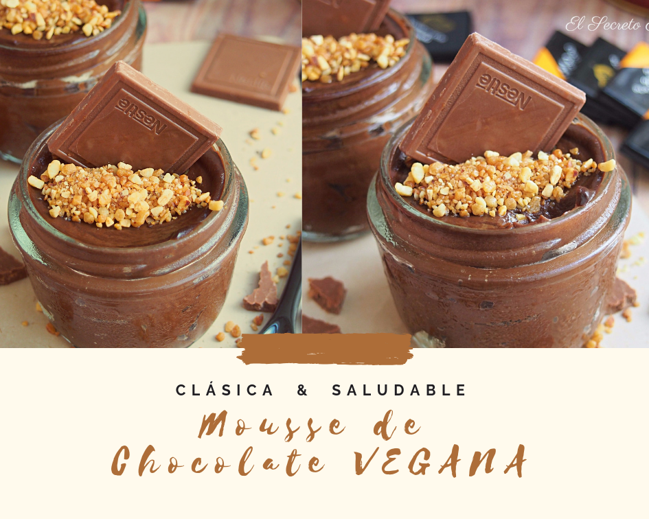 Mousse Chocolate Vegana Receta Postre