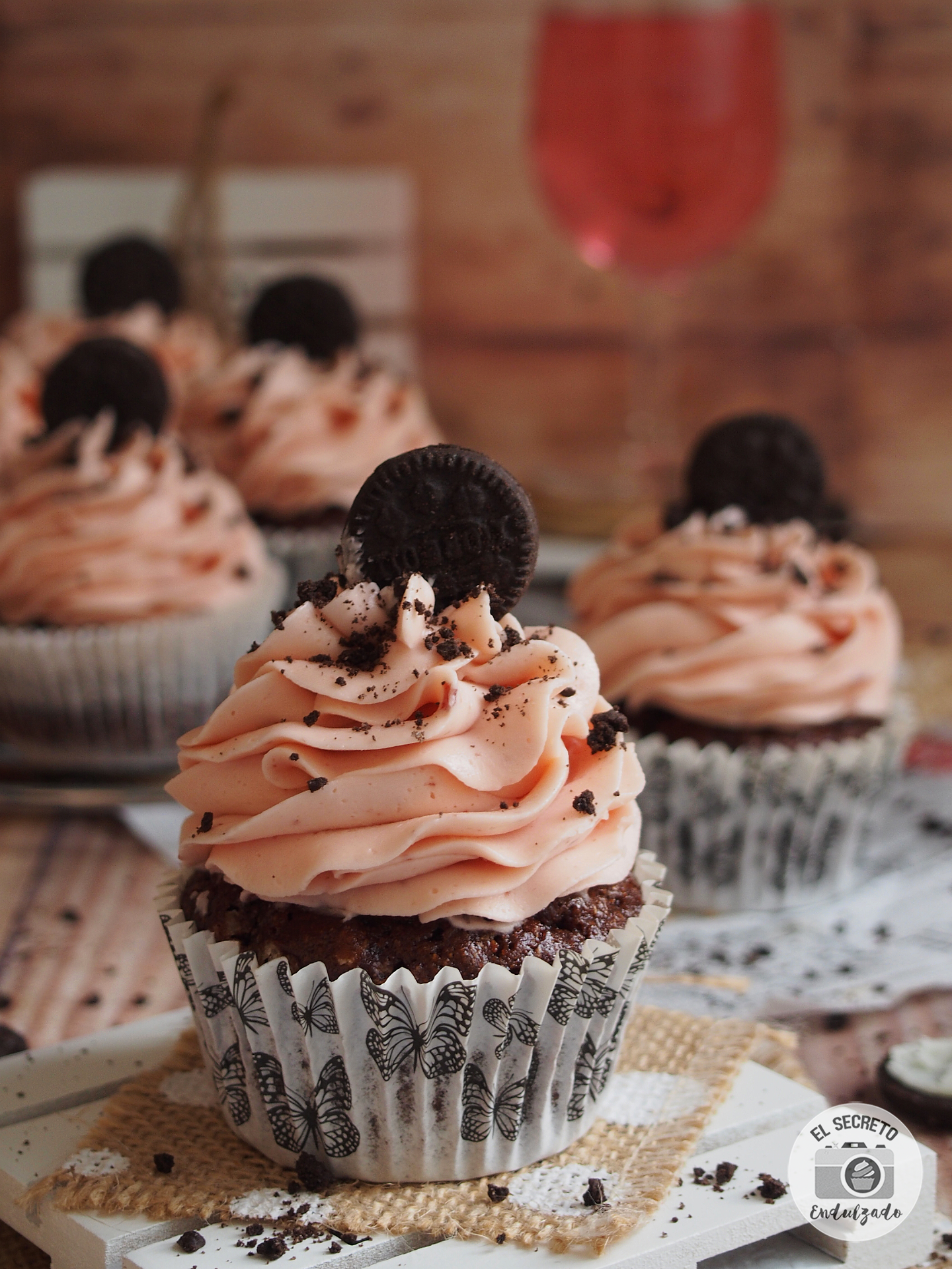 Cupcakes de Oreo & Chocolate receta recipe