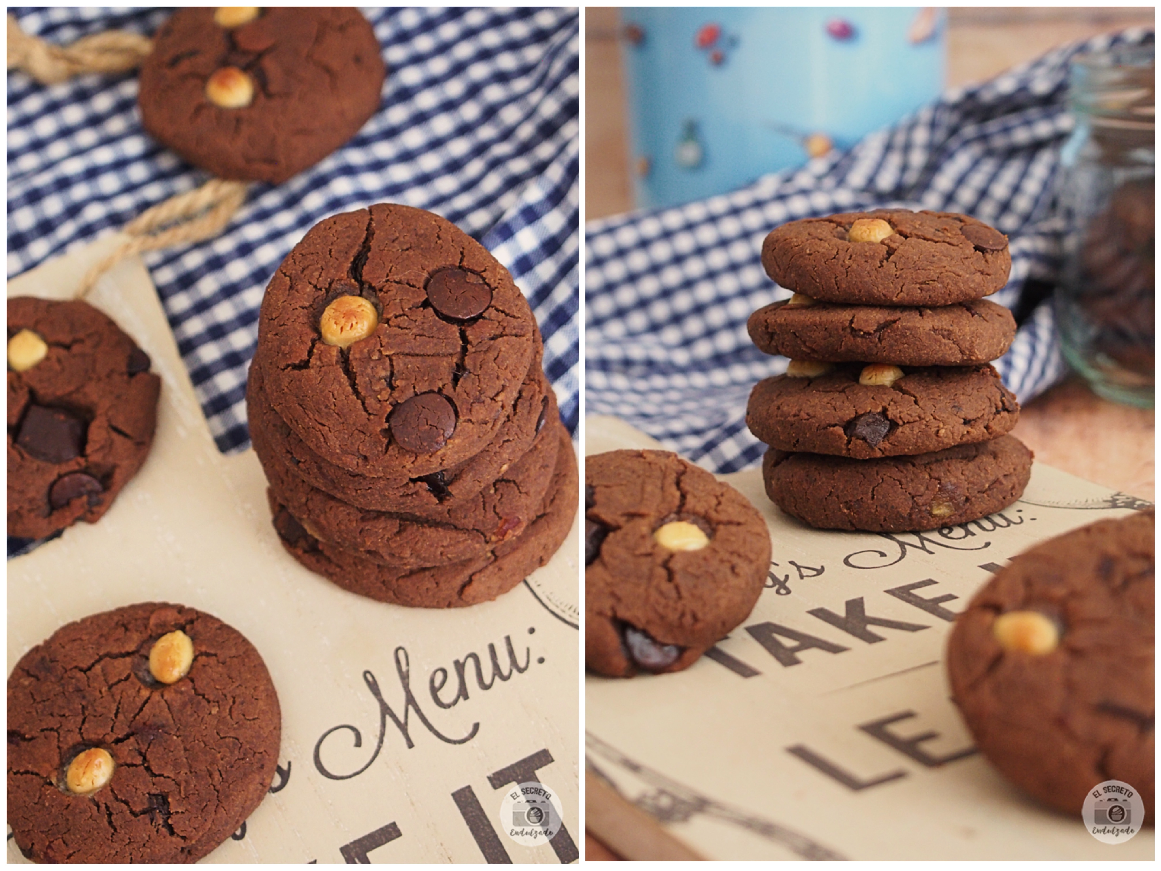 Cookies garbanzos chocolate receta recipe