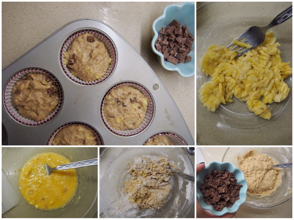 Muffins healthy pasos