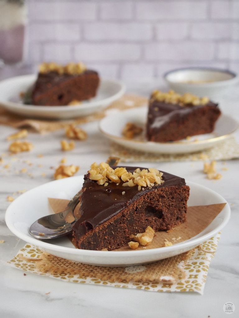 Receta bizcocho chocolate saludable - chocolate cake healthy
