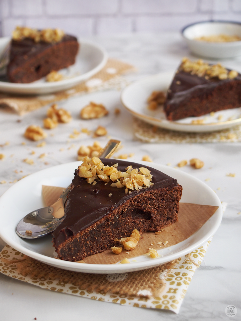 Receta bizcocho chocolate saludable - chocolate cake healthy