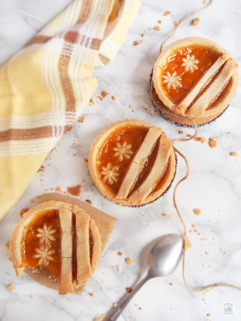Receta Mini tartaletas Melocotón saludables - Mini healthy peach tarts recipe