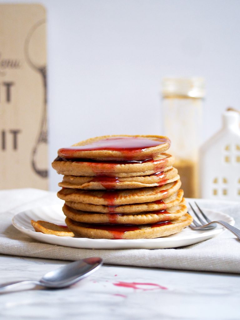 Pancakes healthy tortitas saludables jengibre sirope colaboracion 