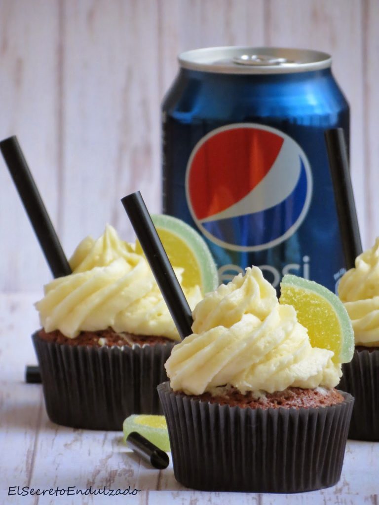 Cupcakes de Pepsi y Limón | El Secreto Endulzado